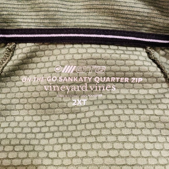 Vineyard Vines Green Quarter-Zip Sweatshirt - Picture 2 of 5